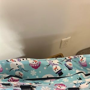 Thirty one Snowman Storage totes the larger one has a zipper